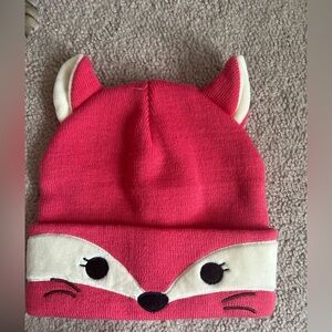 Pink Fox Kids Hat